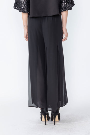 Black Overlay Pants